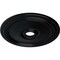 Ekena Millwork Diane Ceiling Medallion (Fits Canopies up to 6 1/4"), 24"OD x 3 5/8"ID x 1 1/4"P, Jet Black CM24DIBLF - alternate 3